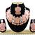 Orange designer function wear ad necklace set