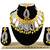 Yellow designer function wear ad necklace set