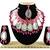 Red designer function wear ad necklace set