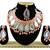 Orange designer function wear ad necklace set