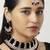 Black designer function wear ad necklace set