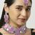 Pink designer function wear ad necklace set