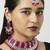 Red designer function wear ad necklace set