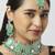 Green designer function wear ad necklace set