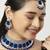 Blue designer function wear ad necklace set