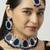 Blue designer function wear ad necklace set