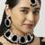 Black designer function wear ad necklace set
