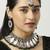 Green designer function wear ad necklace set