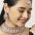 Orange designer function wear ad necklace set