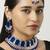 Blue designer function wear ad necklace set