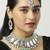 Green designer function wear ad necklace set