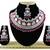 Red designer function wear ad necklace set