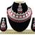 Red designer function wear ad necklace set