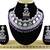 Purple designer function wear ad necklace set