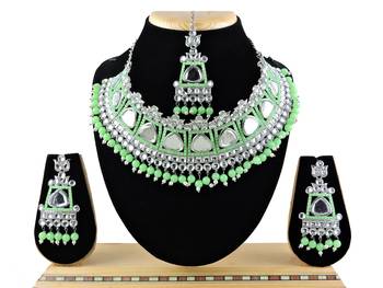 Multicolor designer function wear ad necklace set 1