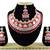 Red designer function wear ad necklace set