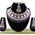 Purple designer function wear ad necklace set