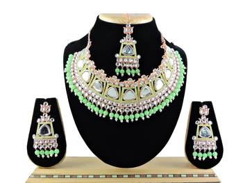 Multicolor designer function wear ad necklace set 1