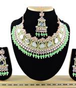 Multicolor designer function wear ad necklace set