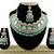 Green designer function wear ad necklace set