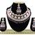 Maroon designer function wear ad necklace set