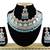Turquoise designer function wear ad necklace set