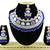 Blue designer function wear ad necklace set