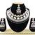 Black designer function wear ad necklace set