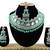 Green designer function wear ad necklace set