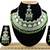 Green designer function wear ad necklace set