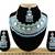 Turquoise designer function wear ad necklace set