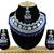 Blue designer function wear ad necklace set