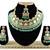 Green designer function wear ad necklace set