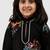 Black floral printed chanderi kurta set