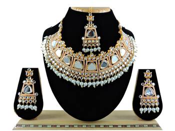 Multicolor designer function wear ad necklace set 1