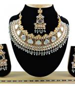 Grey designer function wear ad necklace set