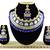 Blue designer function wear ad necklace set