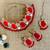 Red designer function wear ad necklace set