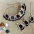 Black designer function wear ad necklace set