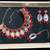 Red designer function wear ad necklace set