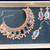 Orange designer function wear ad necklace set