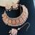 Orange designer function wear ad necklace set
