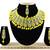 Yellow designer function wear ad necklace set