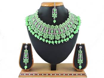 Multicolor designer function wear ad necklace set 1
