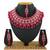 Red designer function wear ad necklace set
