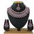 Red designer function wear ad necklace set