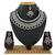 Black designer function wear ad necklace set