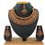 Maroon designer function wear ad necklace set