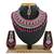 Red designer function wear ad necklace set