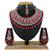 Red designer function wear ad necklace set